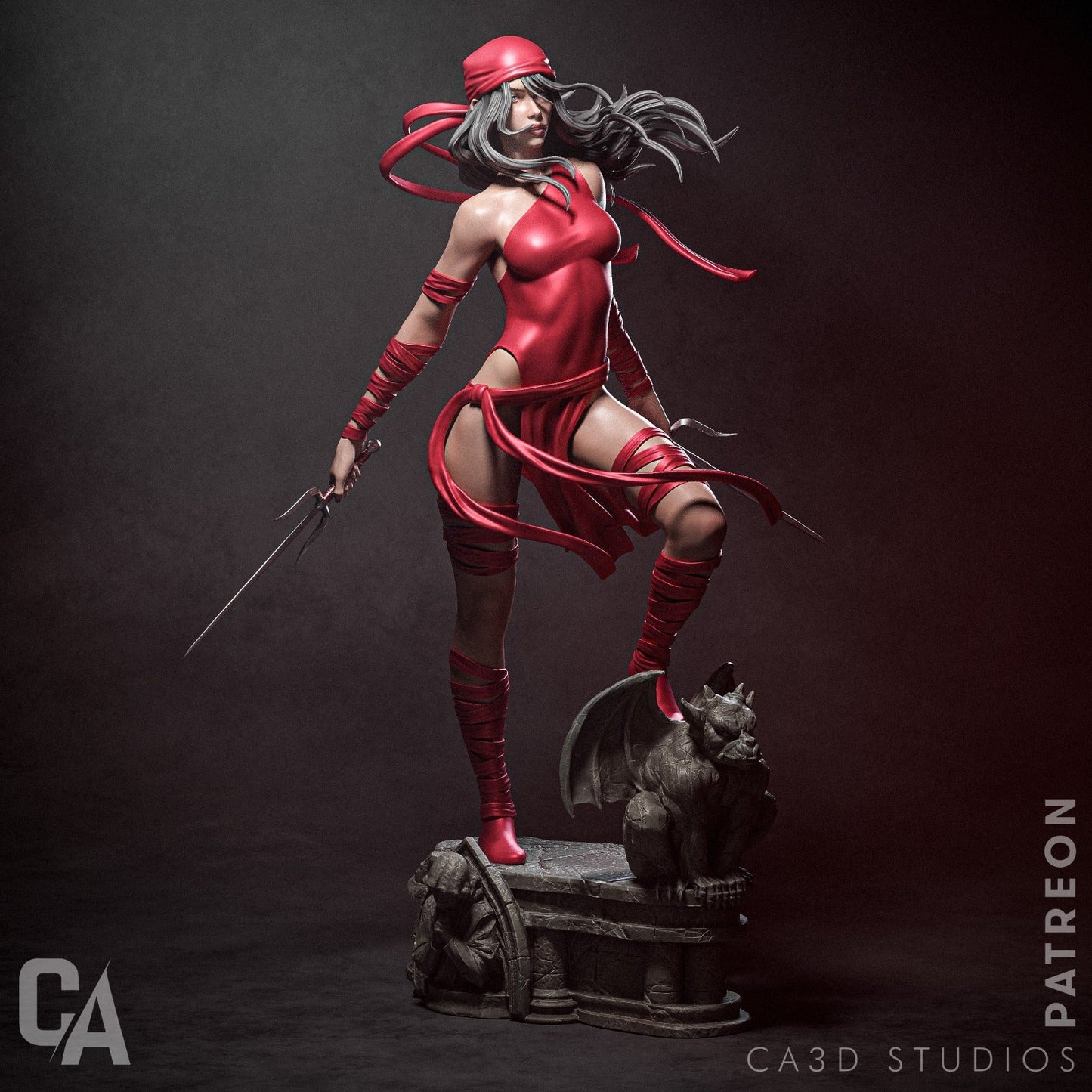 Elektra - CA 3D Studios - Dark Forge Arts