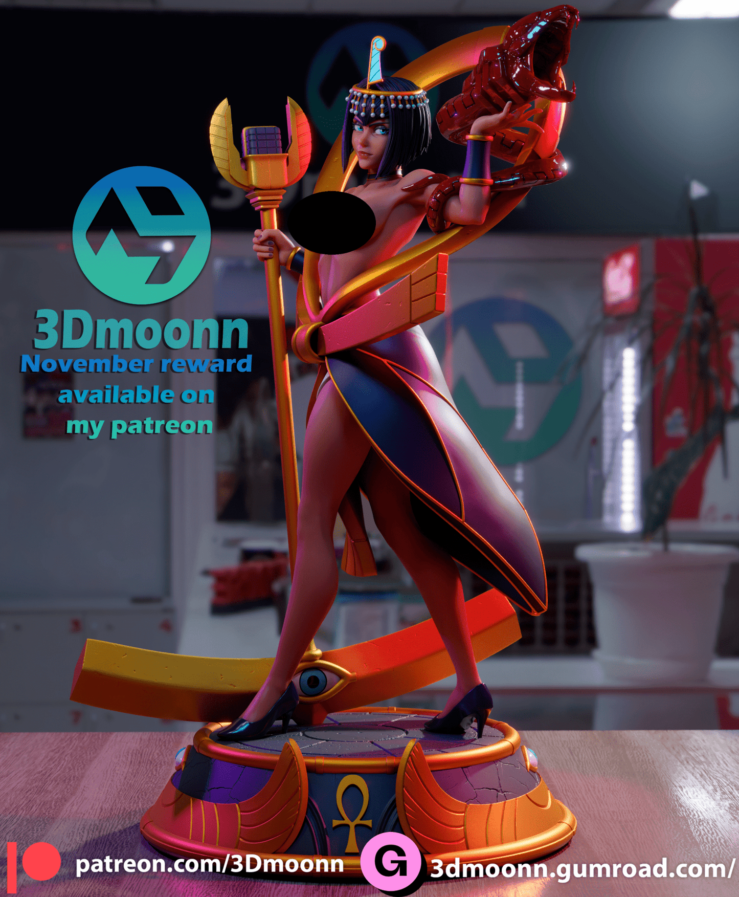 Eliza Skullgirls - 3DMoonn - Dark Forge Arts