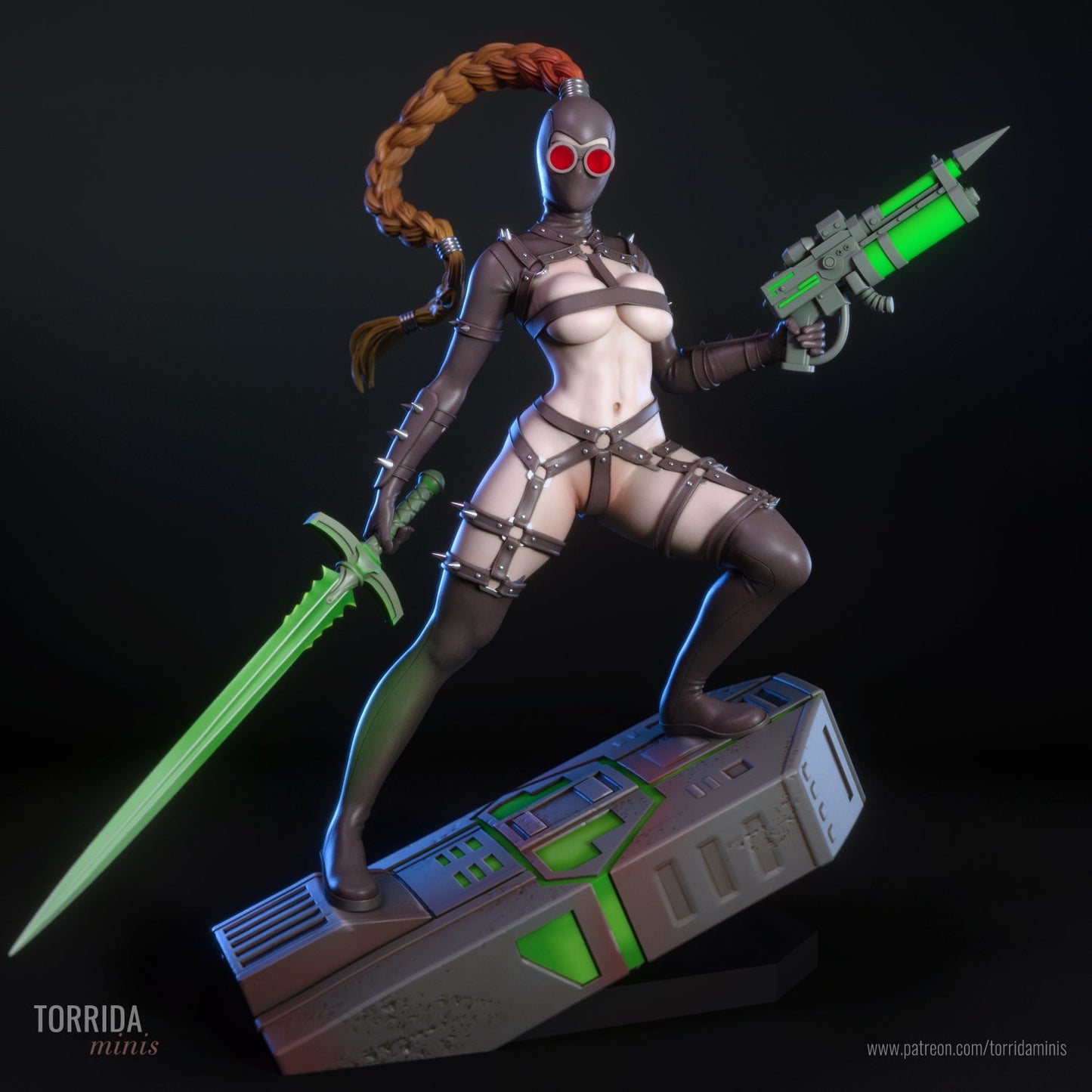 Emerald Assassin - Torrida Minis - Dark Forge Arts