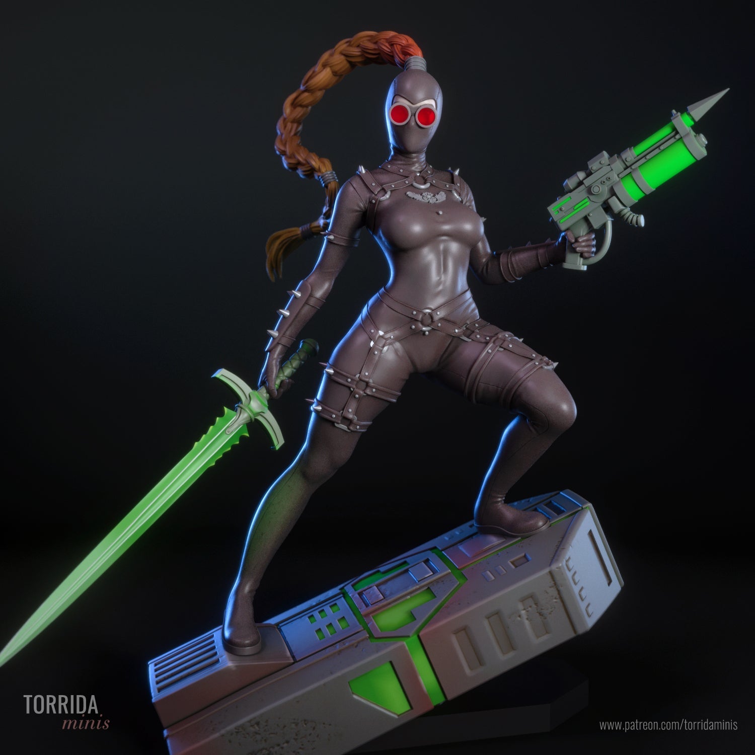 Emerald Assassin - Torrida Minis - Dark Forge Arts