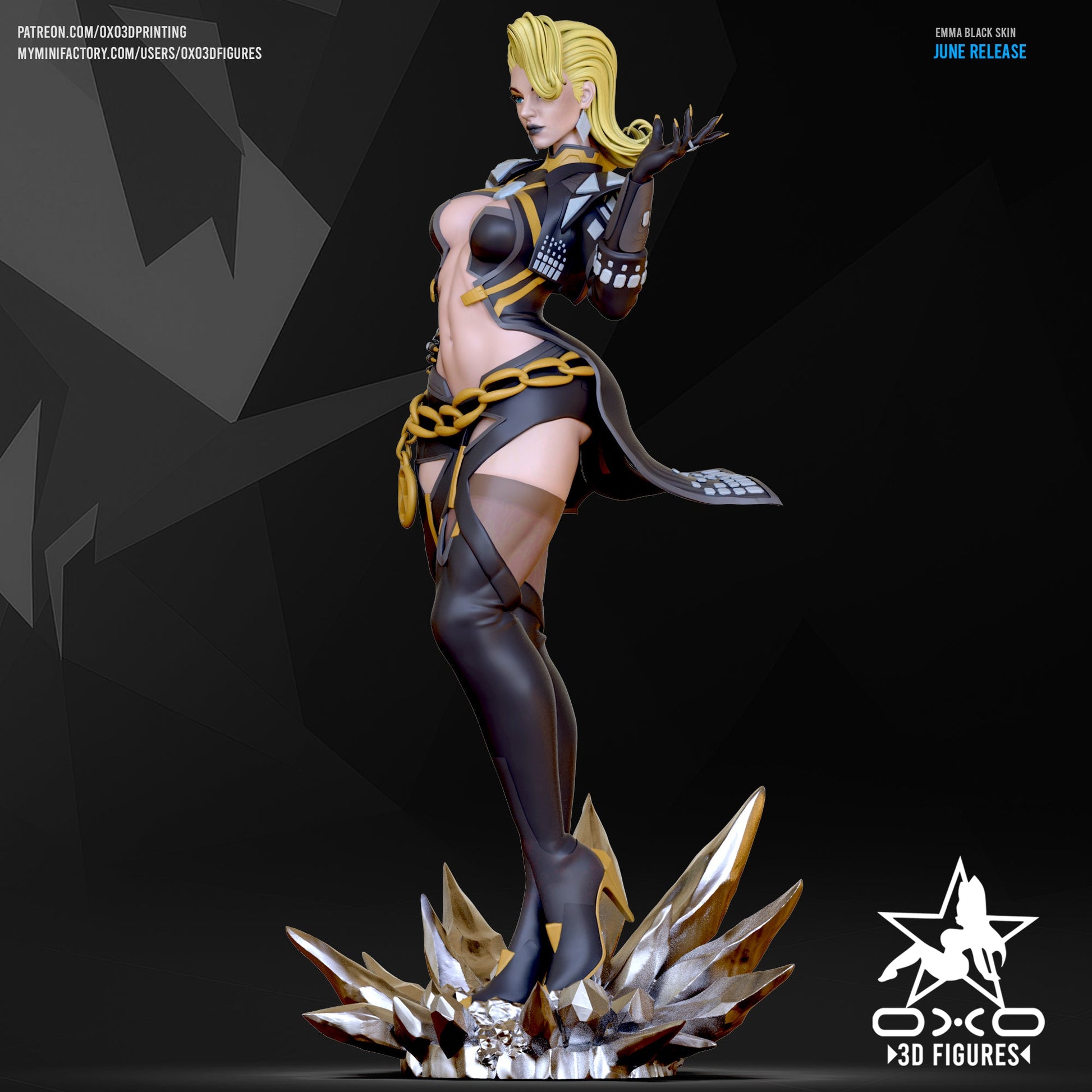 Emma Frost - OXO3D - Dark Forge Arts