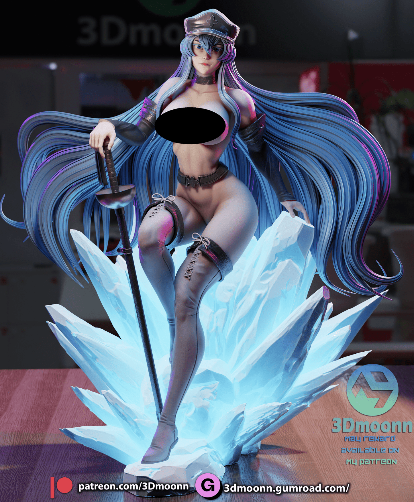 Esdeath - 3DMoonn - Dark Forge Arts
