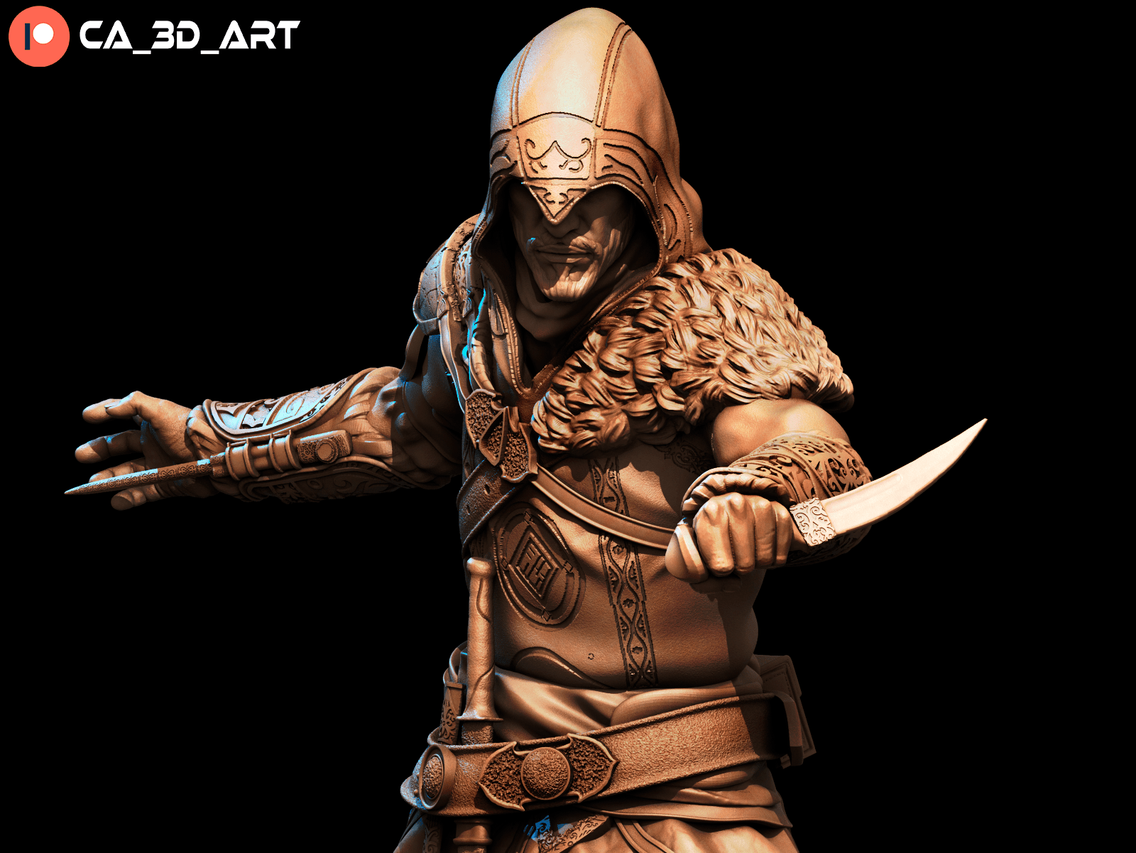 Ezio Auditore - CA 3D Studios - Dark Forge Arts