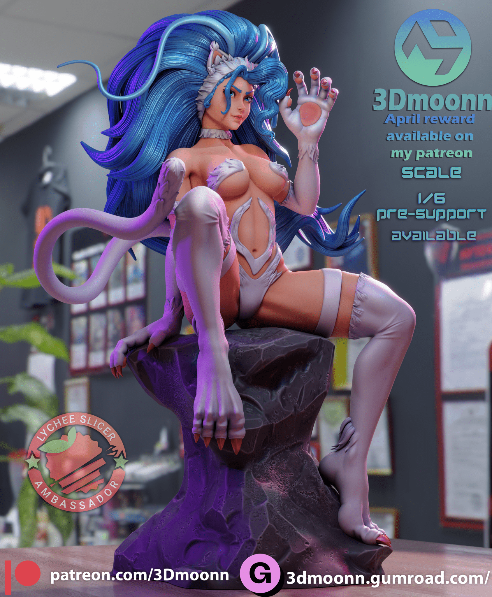 Felicia Darkstalkers - 3DMoonn - Dark Forge Arts
