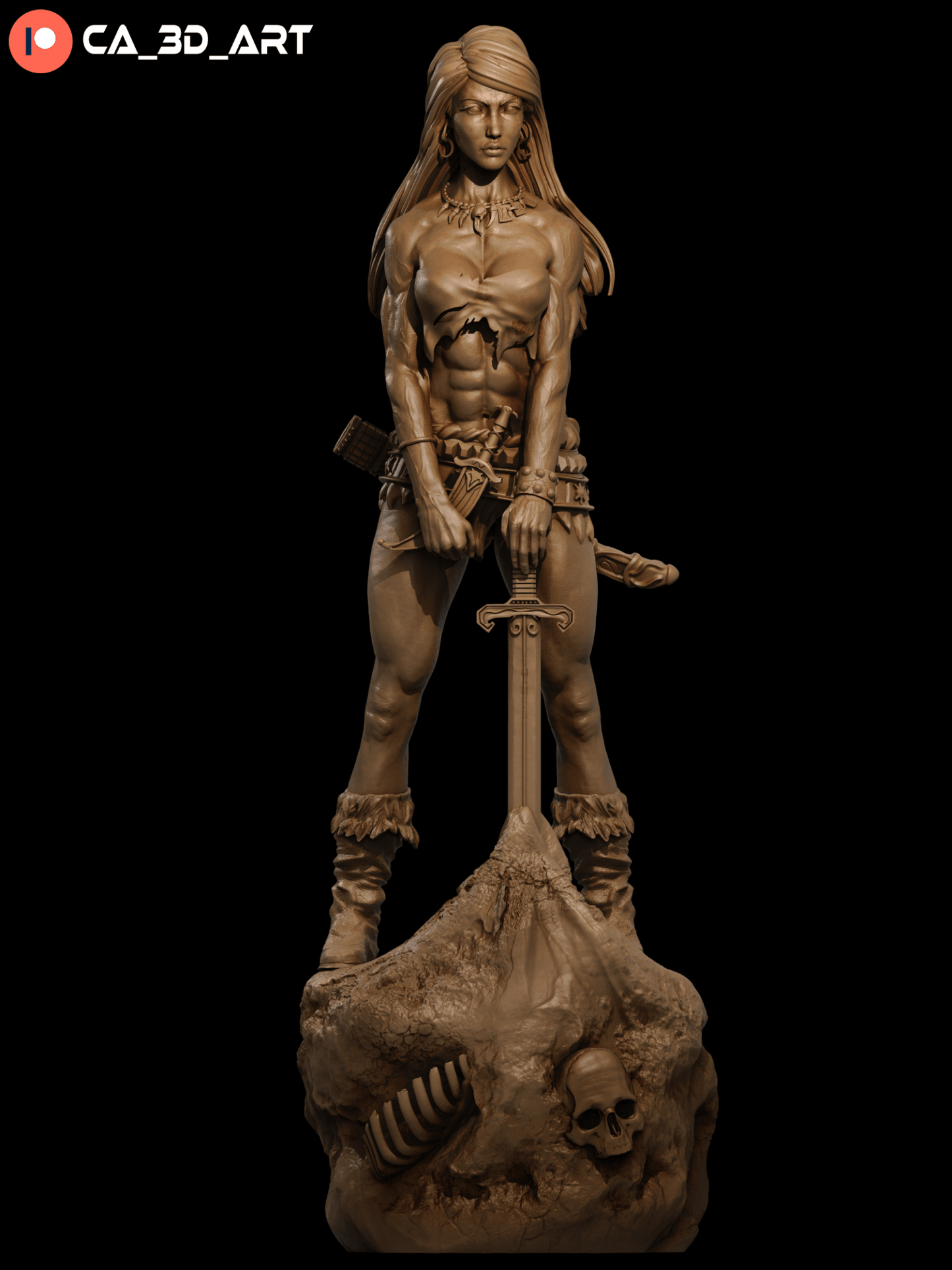 Female Conan - CA 3D Studios - Dark Forge Arts