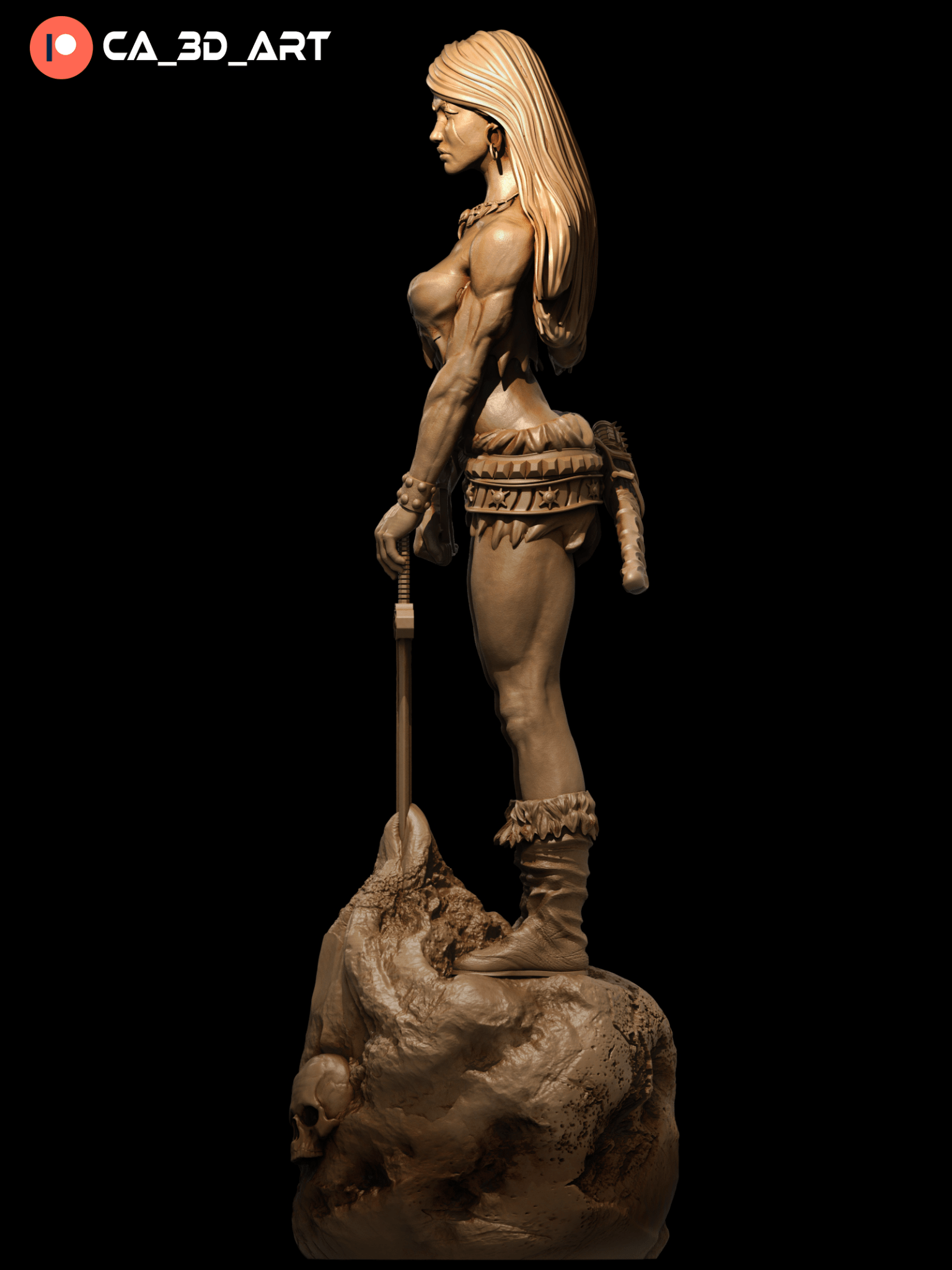 Female Conan - CA 3D Studios - Dark Forge Arts