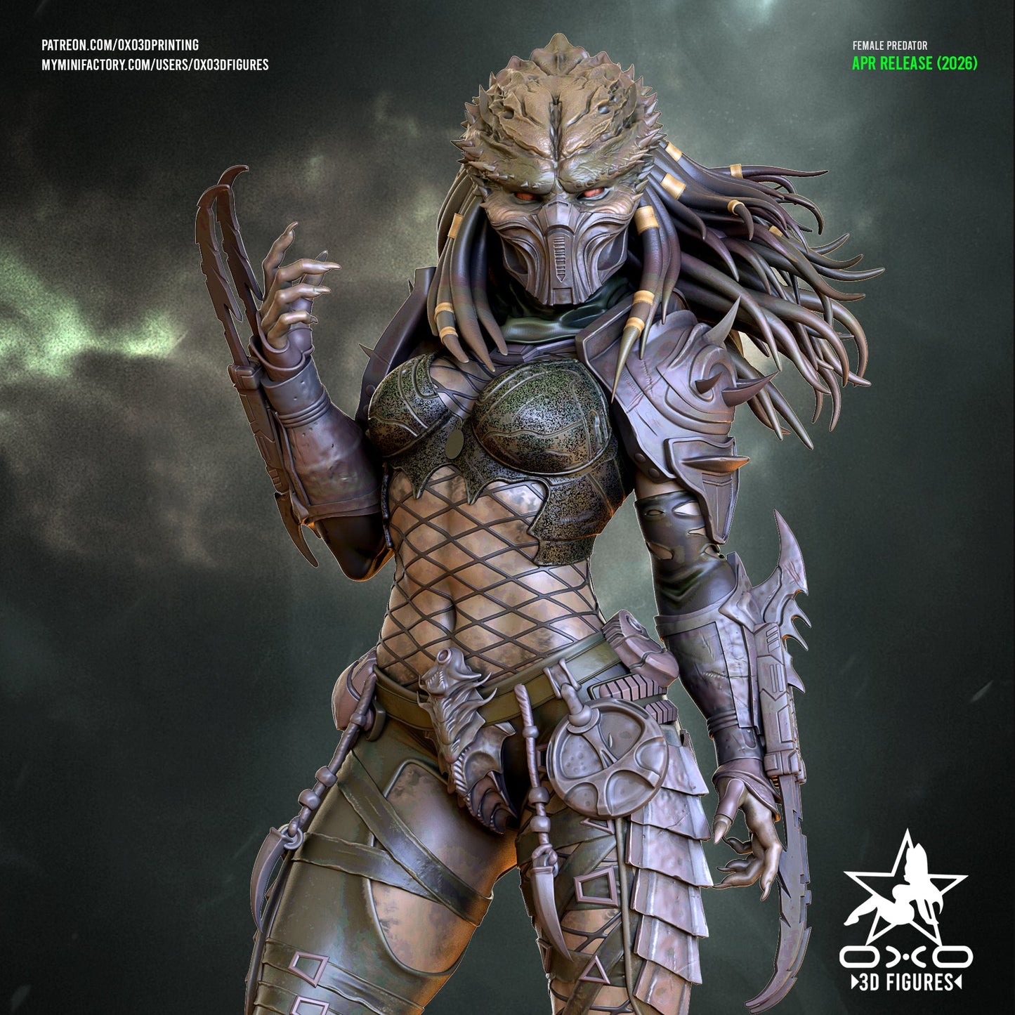 Female Predator - OXO3D - Dark Forge Arts