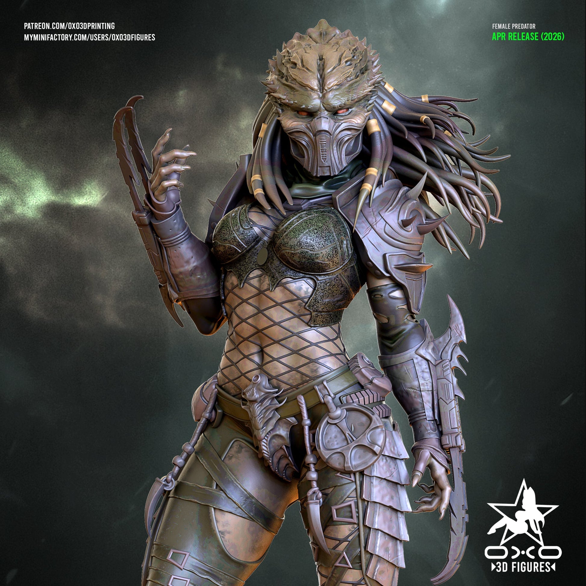 Female Predator - OXO3D - Dark Forge Arts