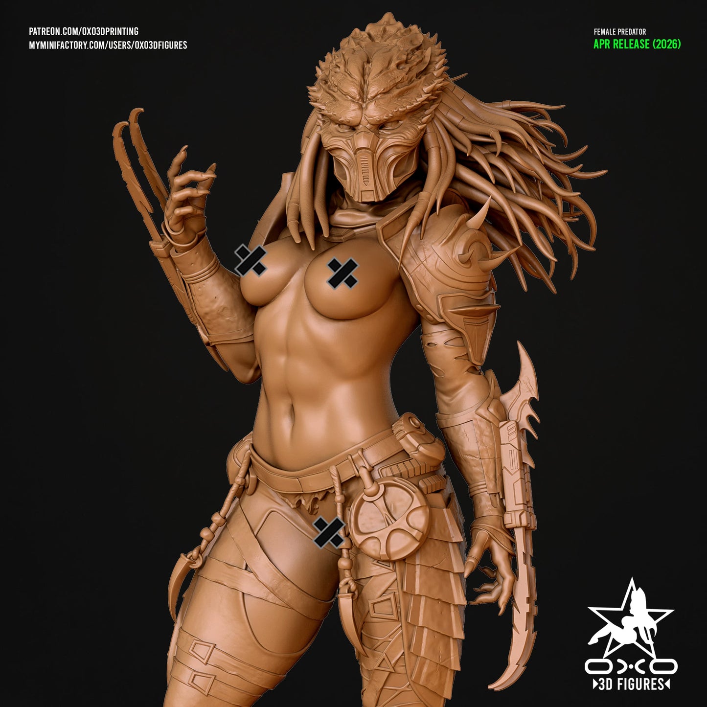 Female Predator - OXO3D - Dark Forge Arts