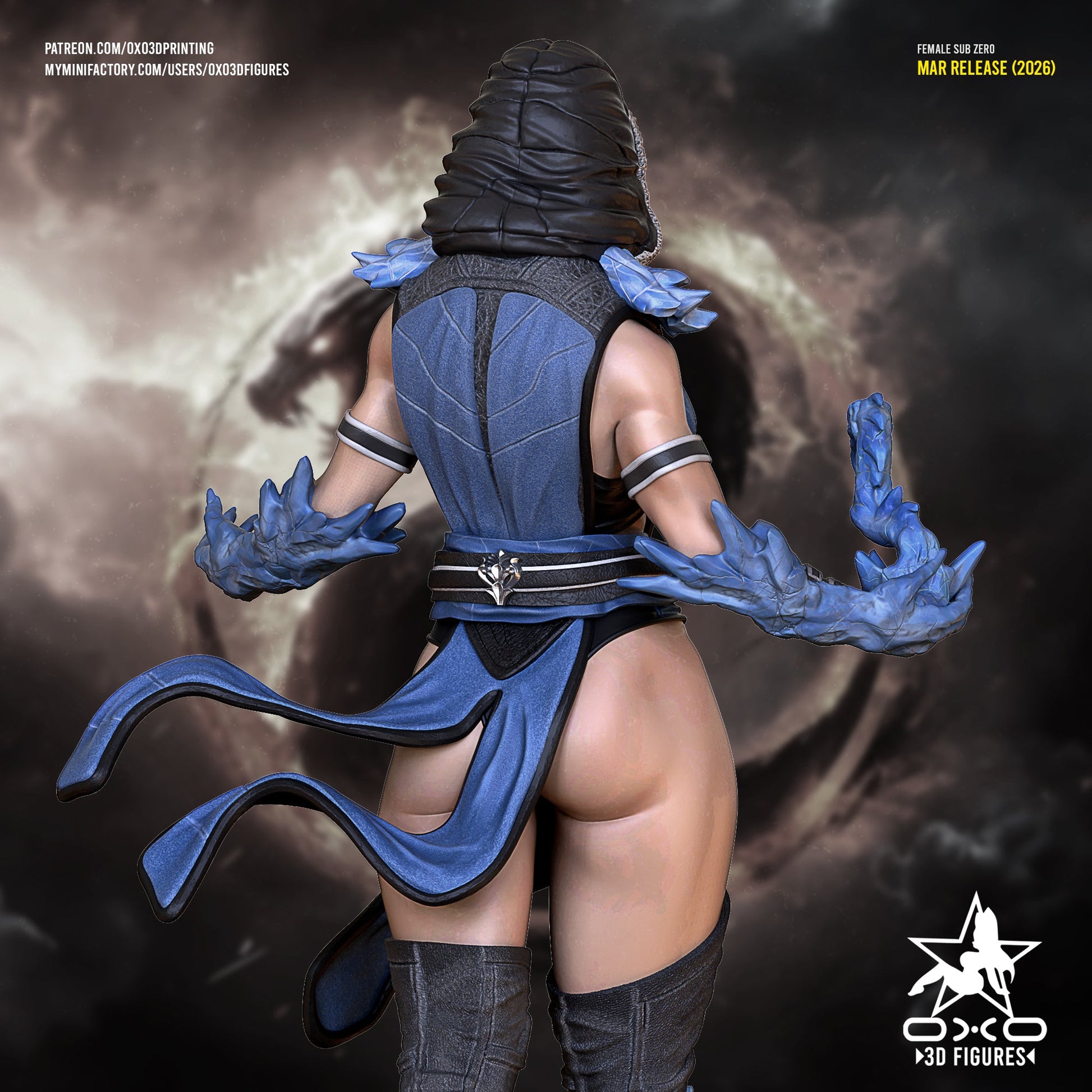 Female Sub - Zero - OXO3D - Dark Forge Arts