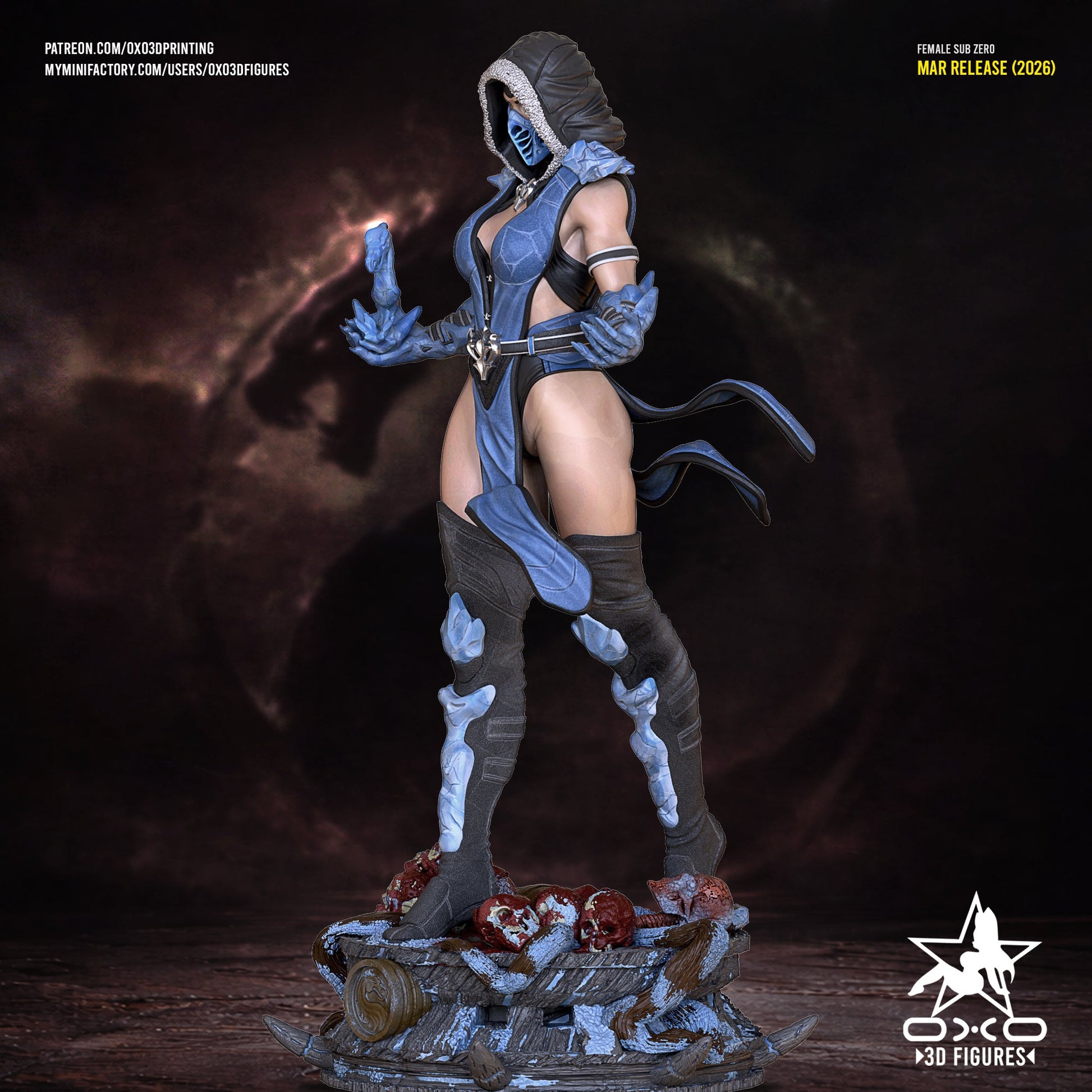Female Sub - Zero - OXO3D - Dark Forge Arts