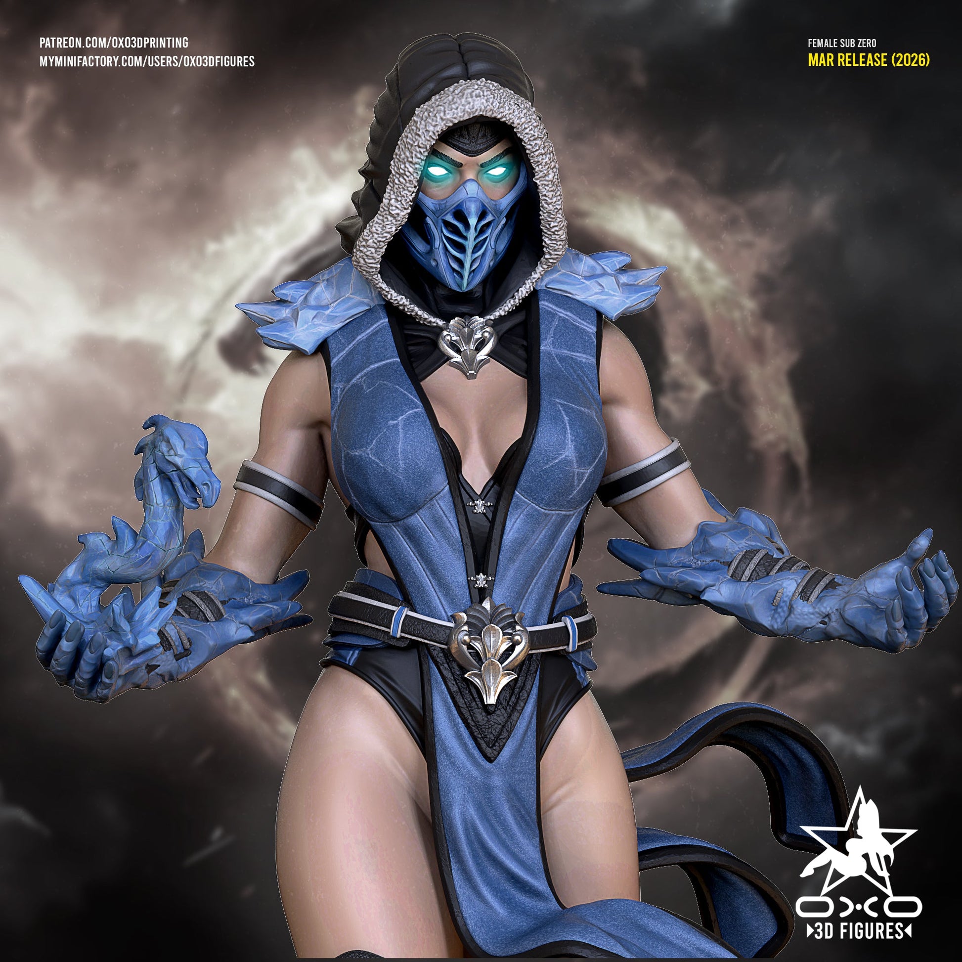 Female Sub - Zero - OXO3D - Dark Forge Arts