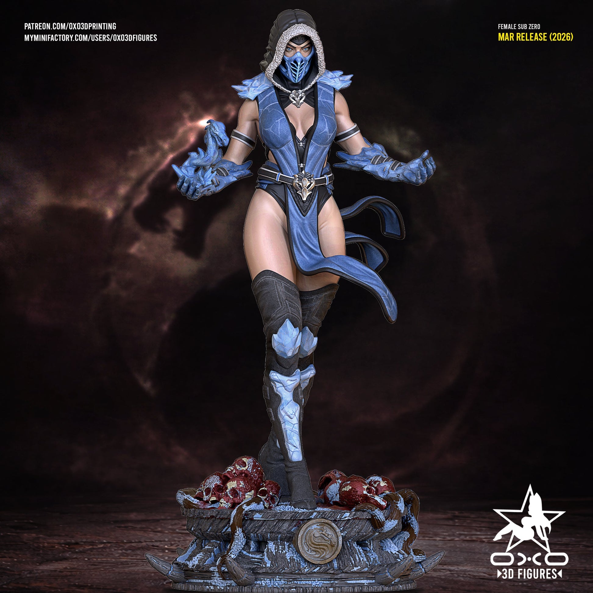 Female Sub - Zero - OXO3D - Dark Forge Arts
