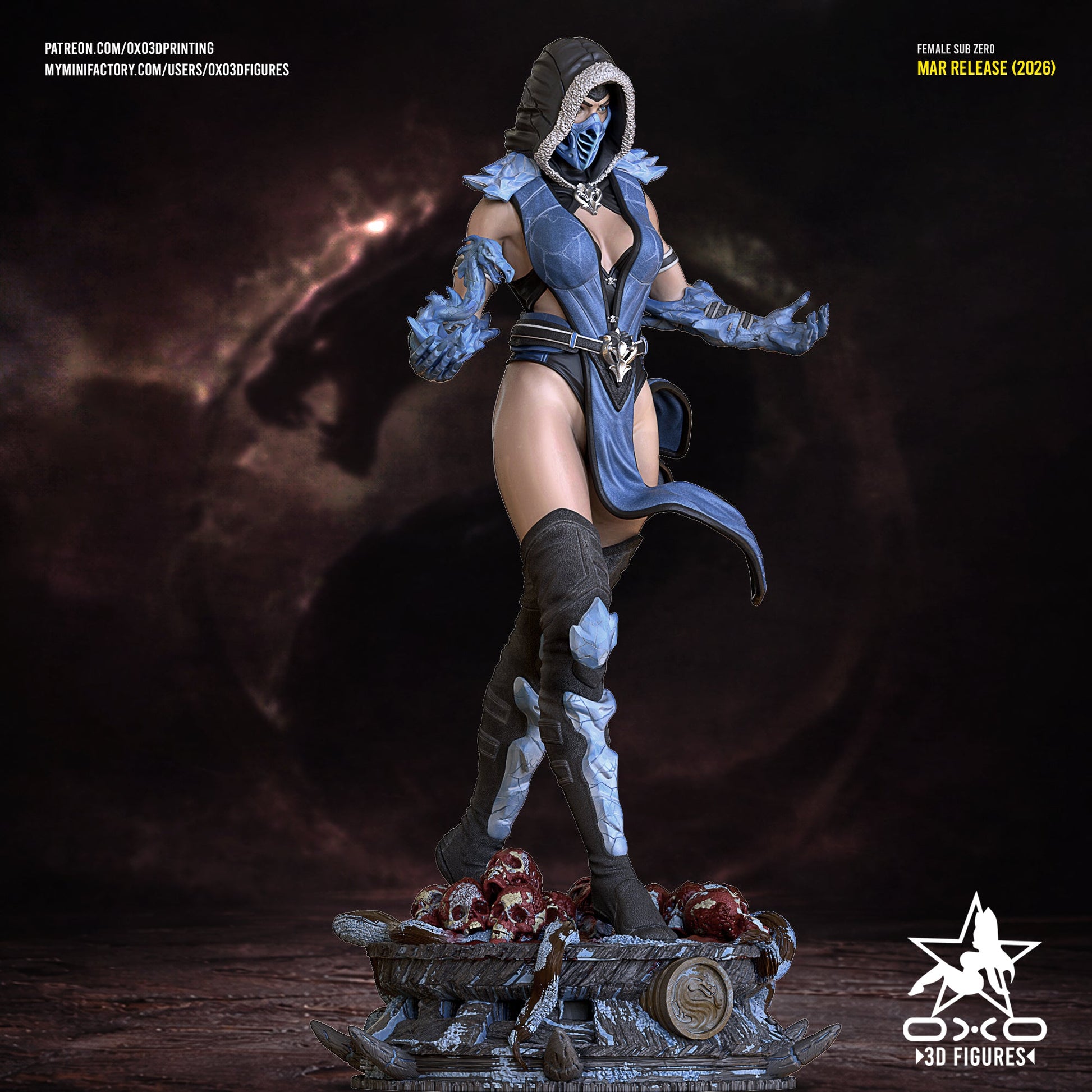 Female Sub - Zero - OXO3D - Dark Forge Arts