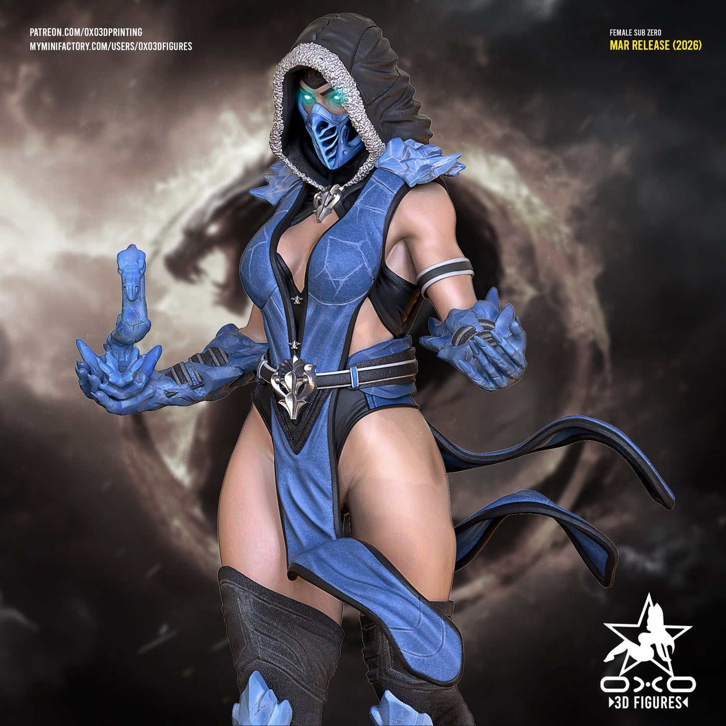 Female Sub - Zero - OXO3D - Dark Forge Arts