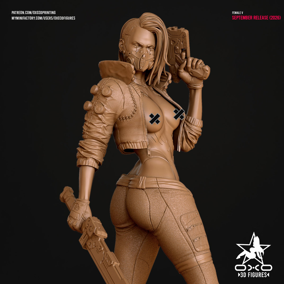 Female V - OXO3D - Dark Forge Arts
