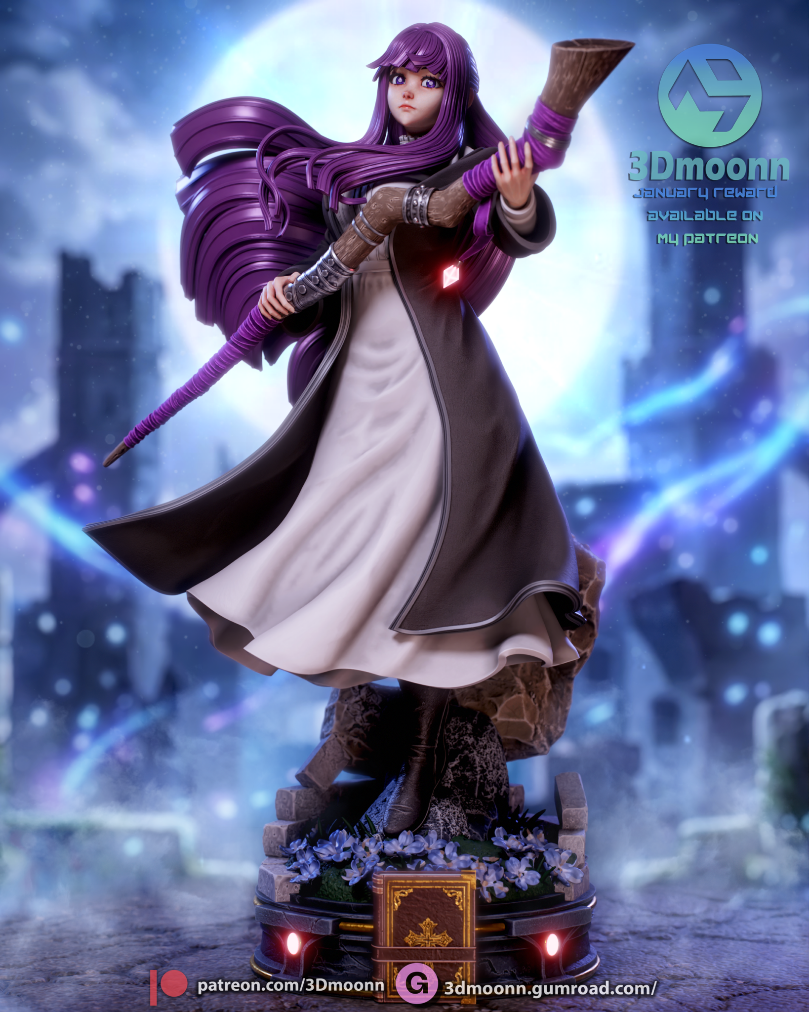 Fern - Soso no Frieren - 3DMoonn - Dark Forge Arts