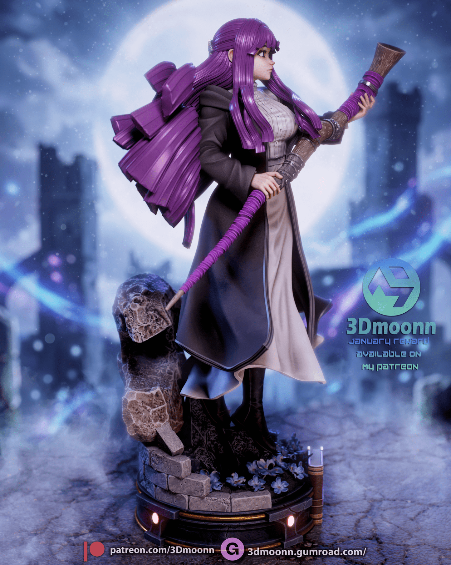 Fern - Soso no Frieren - 3DMoonn - Dark Forge Arts
