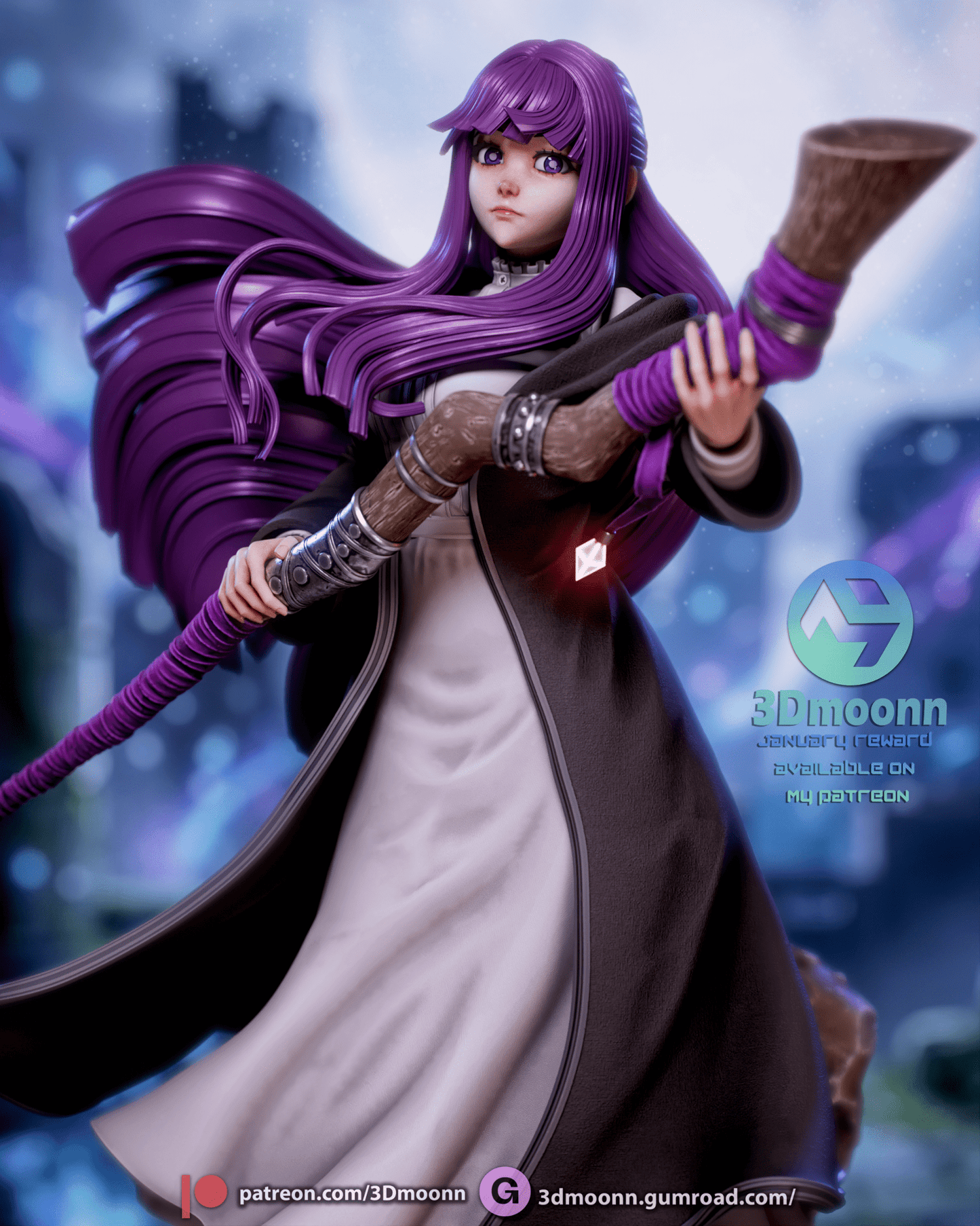 Fern - Soso no Frieren - 3DMoonn - Dark Forge Arts