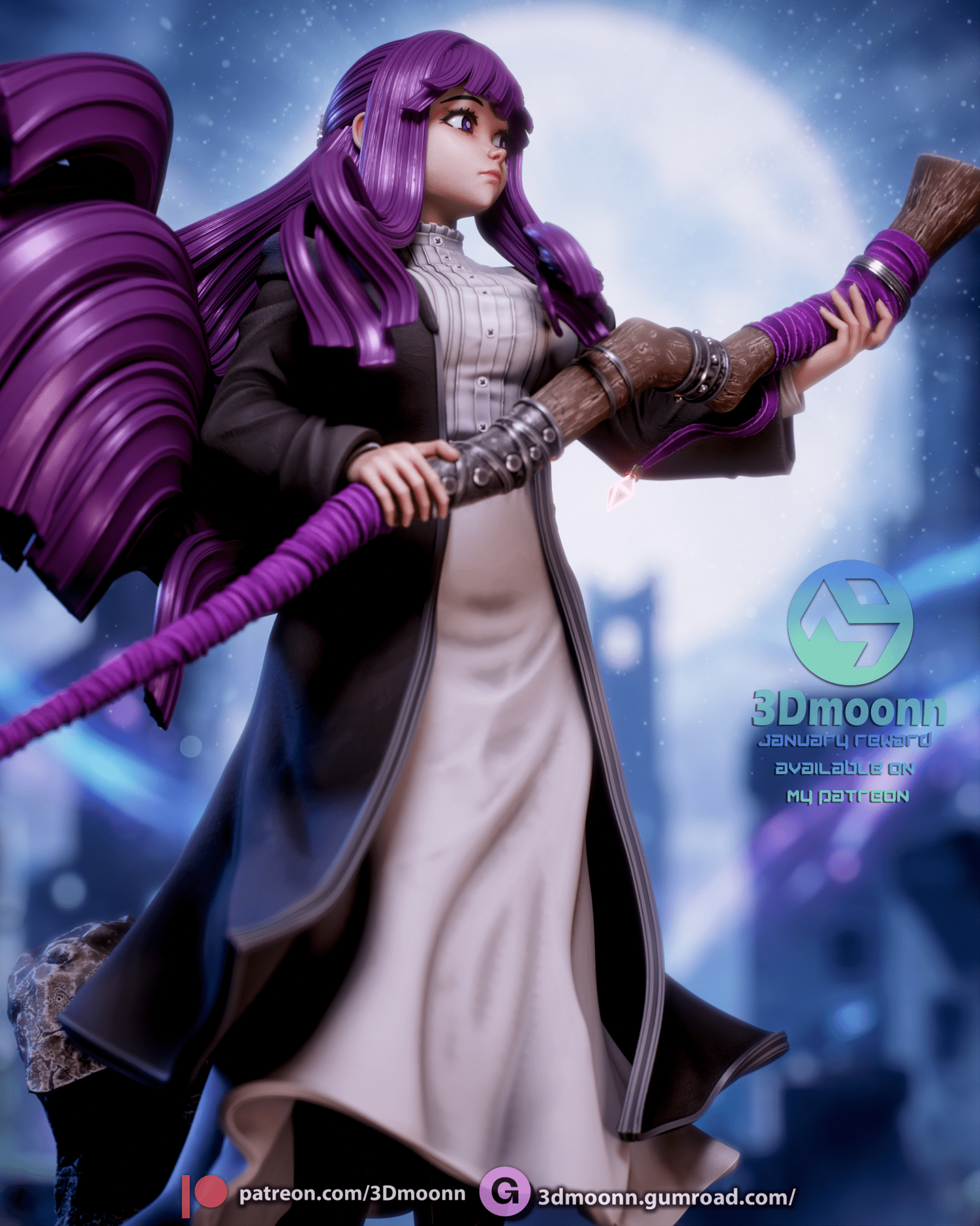 Fern - Soso no Frieren - 3DMoonn - Dark Forge Arts