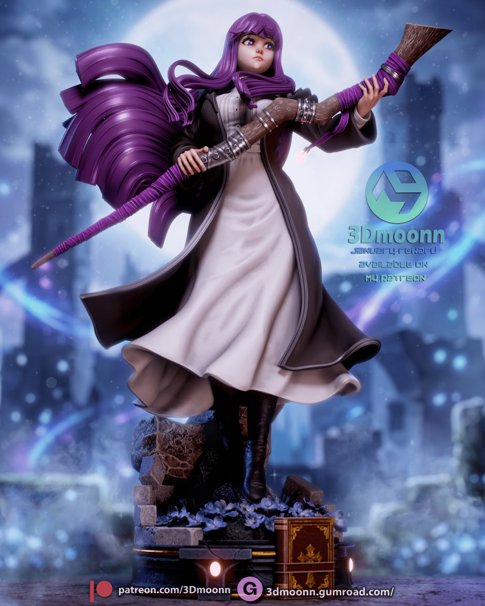 Fern - Soso no Frieren - 3DMoonn - Dark Forge Arts