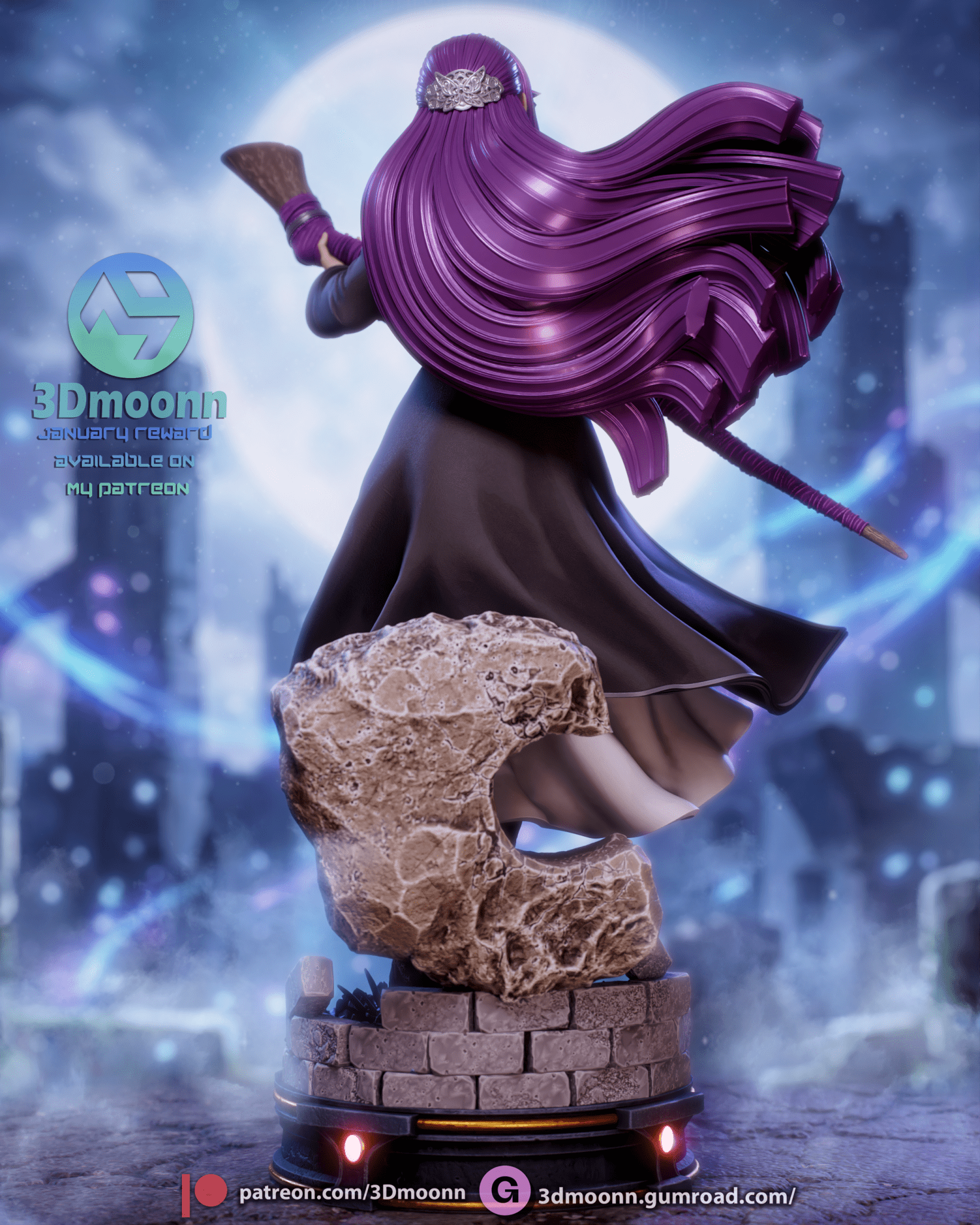 Fern - Soso no Frieren - 3DMoonn - Dark Forge Arts