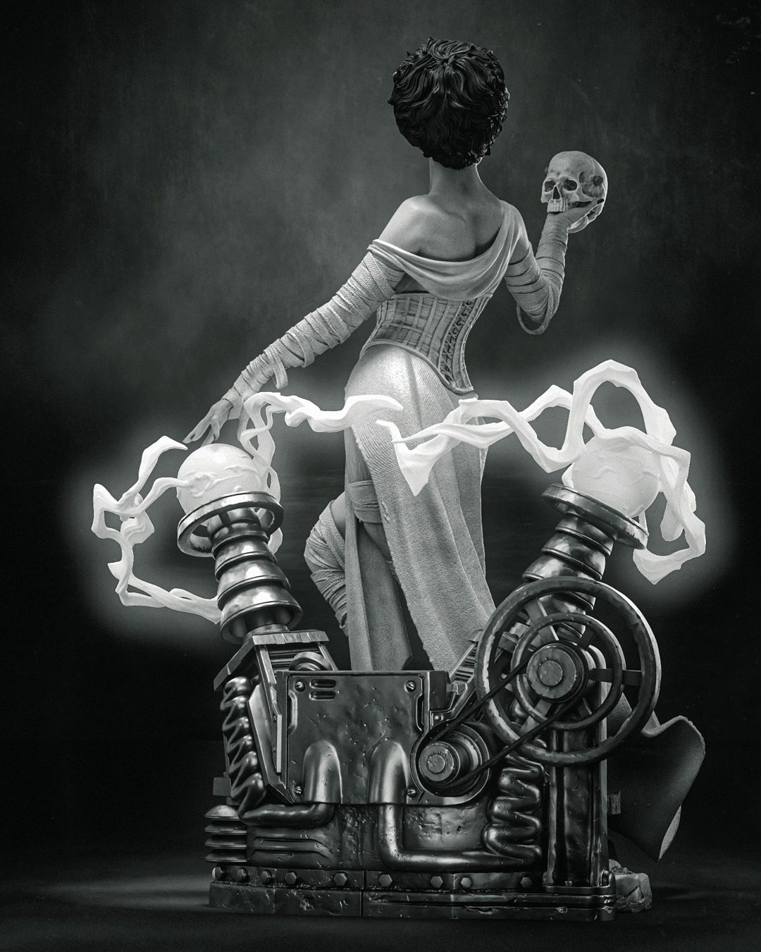Frankenstein Bride - CA 3D Studios - Dark Forge Arts