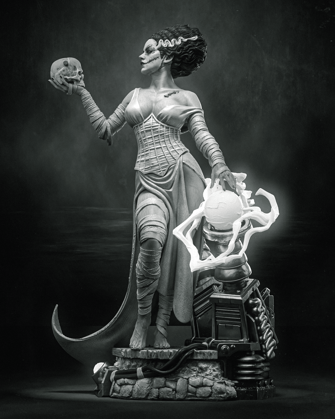 Frankenstein Bride - CA 3D Studios - Dark Forge Arts