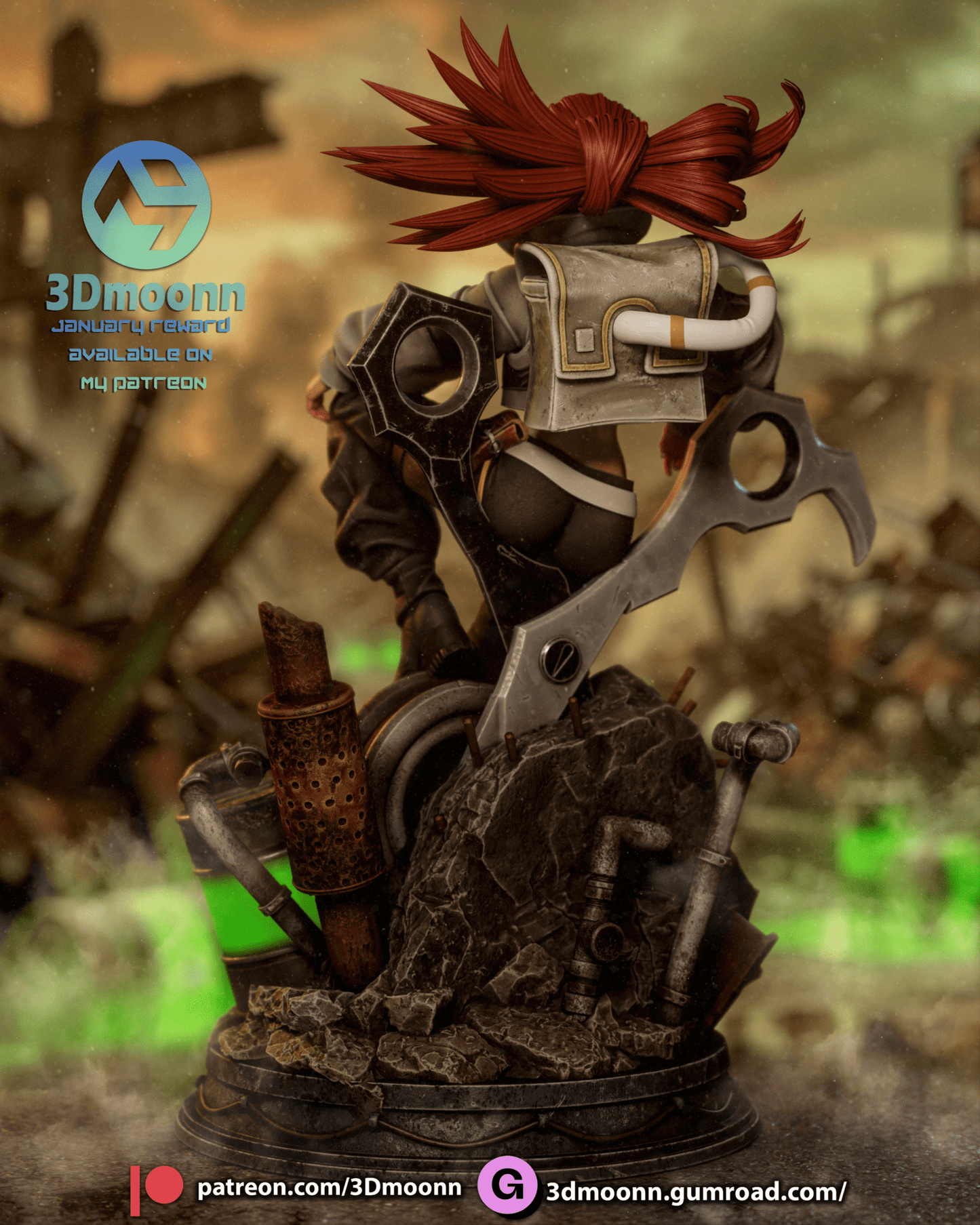 Gachiakuta - Riyo - 3DMoonn - Dark Forge Arts