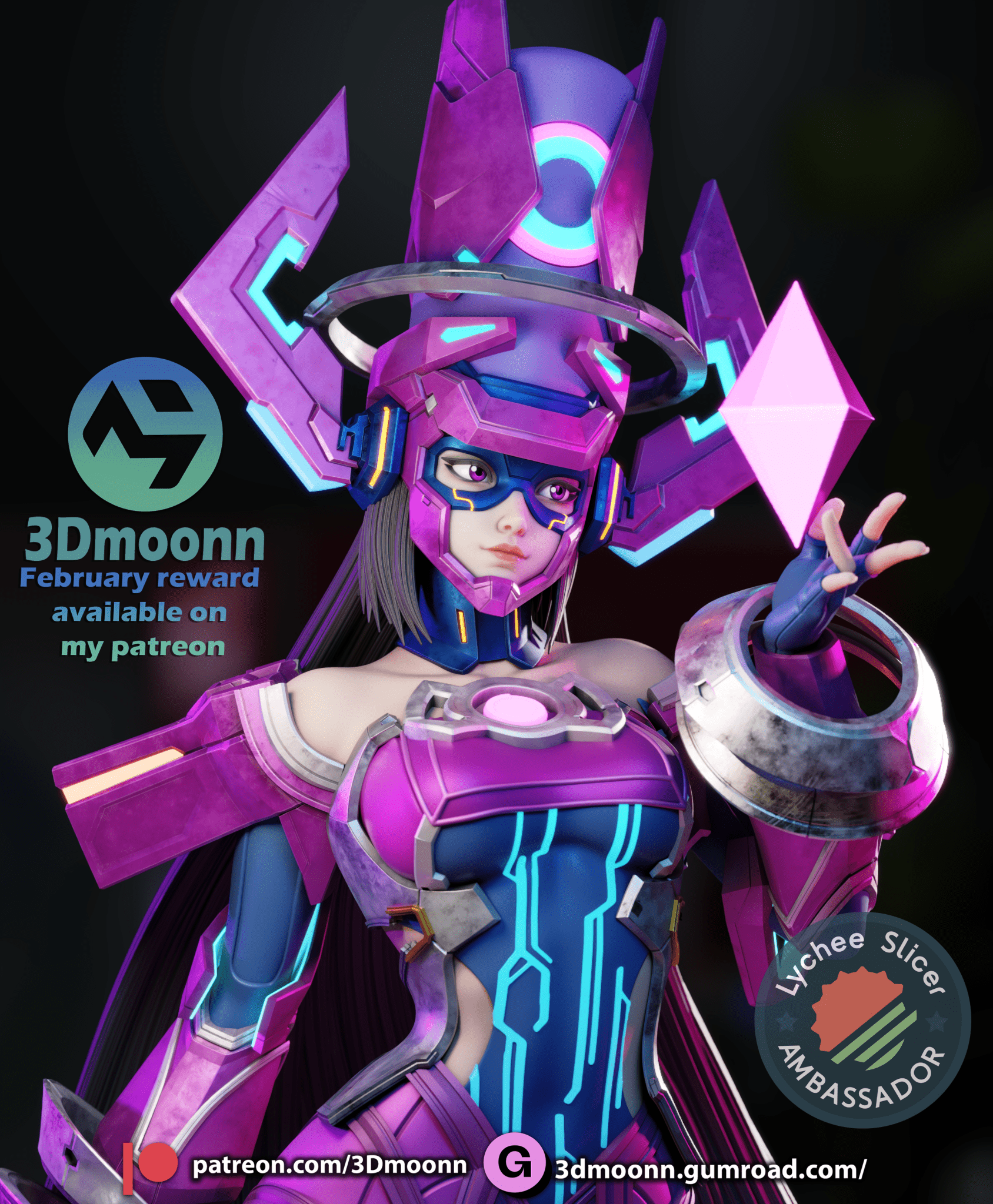 Galacta - 3DMoonn - Dark Forge Arts