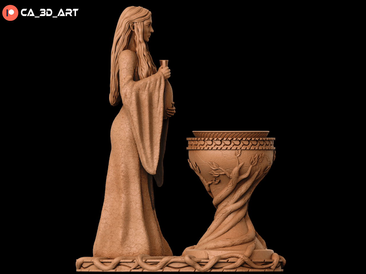 Galadriel v1 - CA 3D Studios - Dark Forge Arts