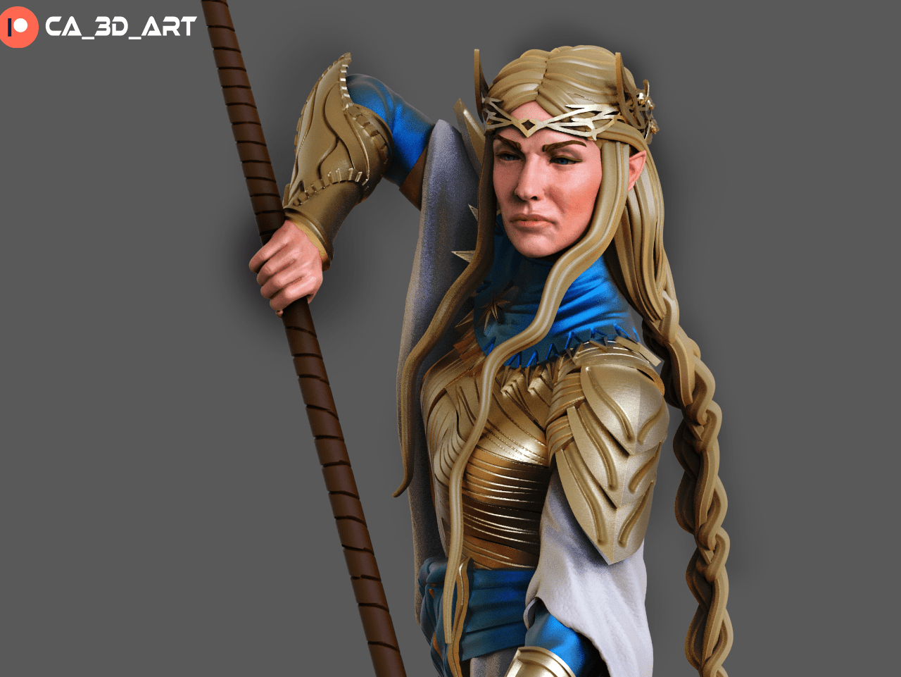 Galadriel v2 - CA 3D Studios - Dark Forge Arts