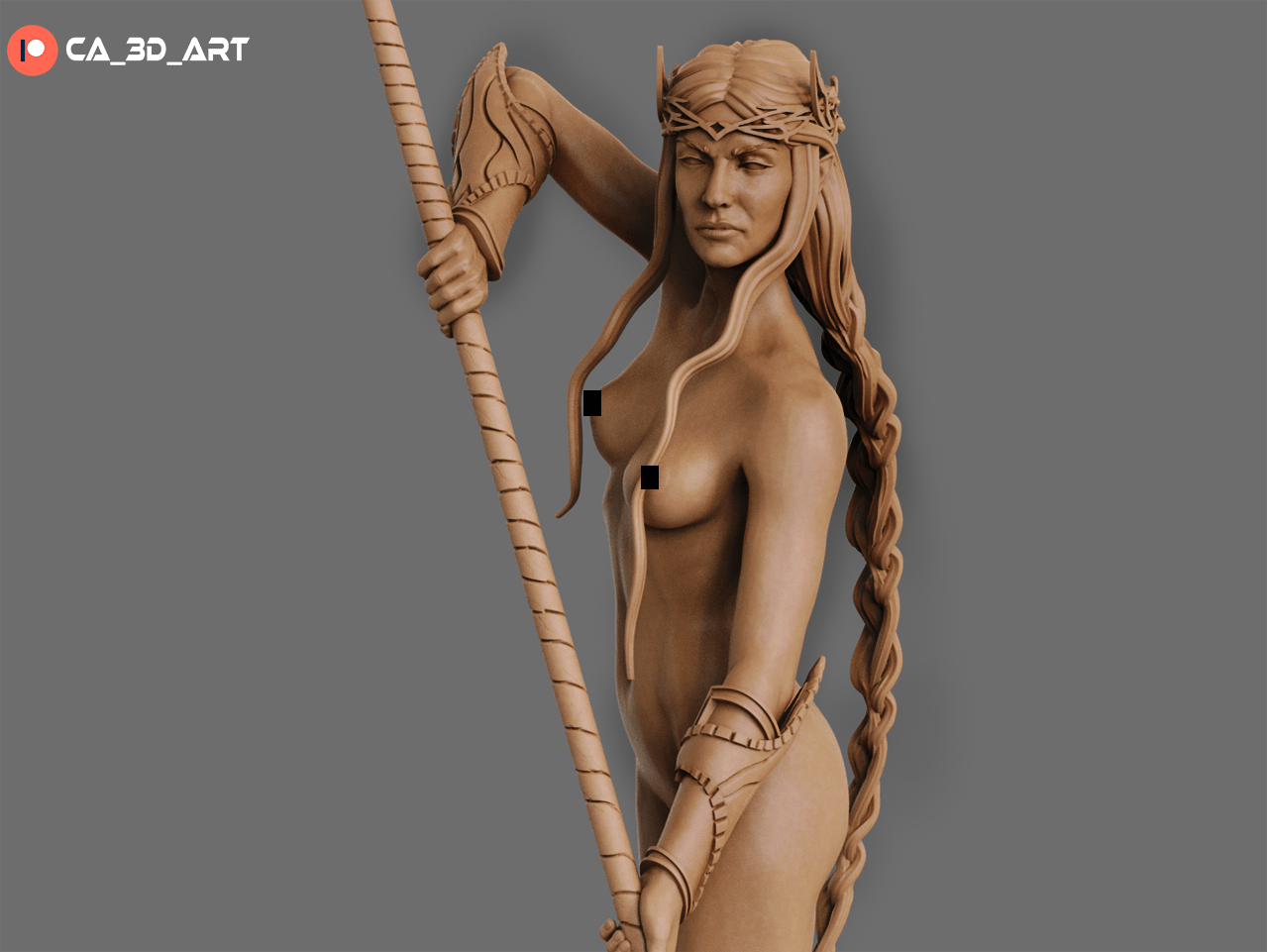 Galadriel v2 - CA 3D Studios - Dark Forge Arts