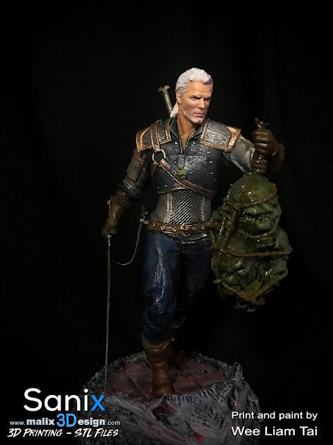 Geralt of Rivia - Sanix3D - Dark Forge Arts
