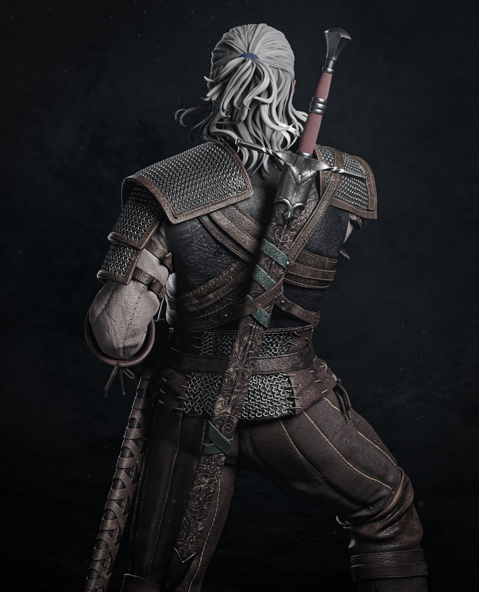 Geralt of Rivia v2 - CA 3D Studios - Dark Forge Arts