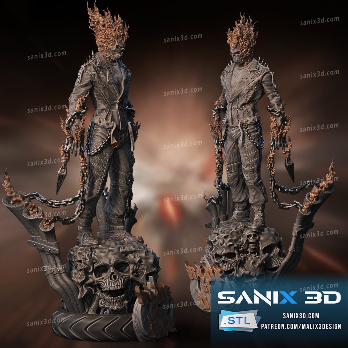 Ghost Rider - Sanix3D - Dark Forge Arts