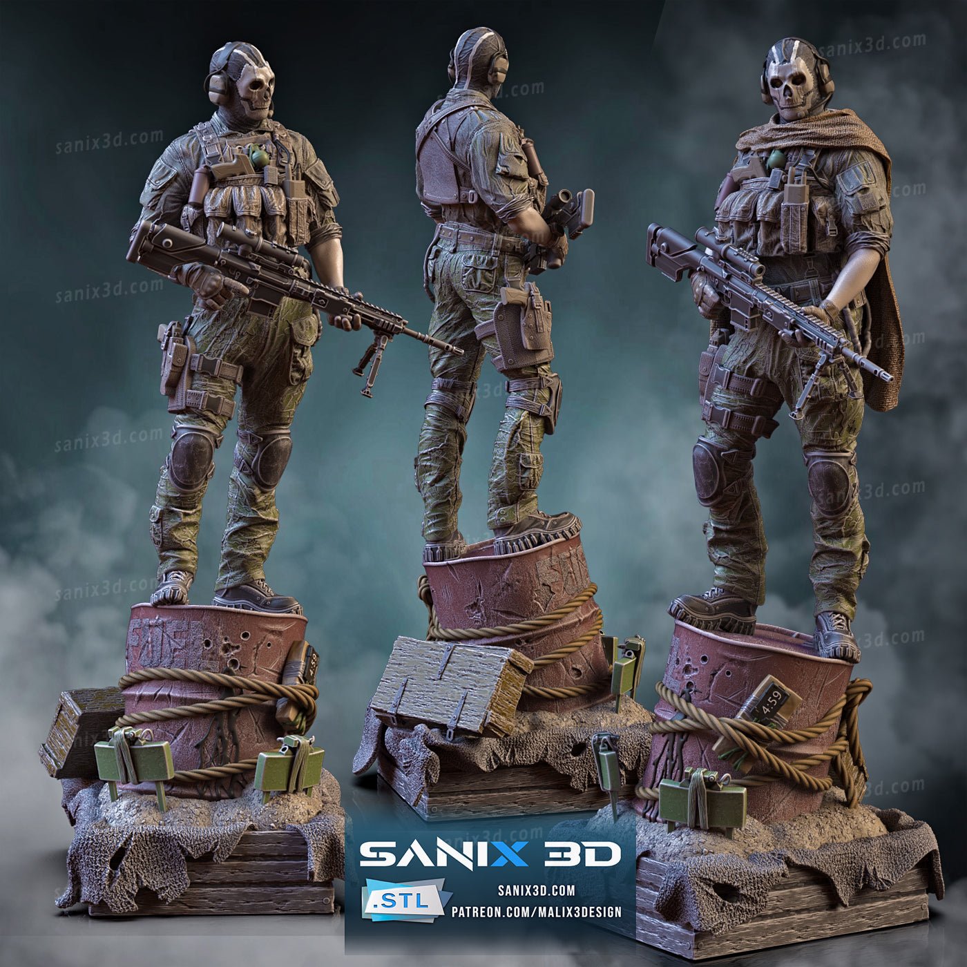 Ghost - Sanix3D - Dark Forge Arts