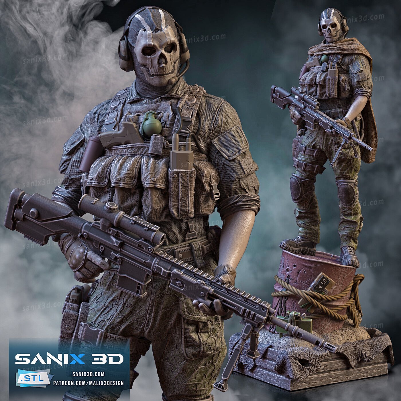 Ghost - Sanix3D - Dark Forge Arts
