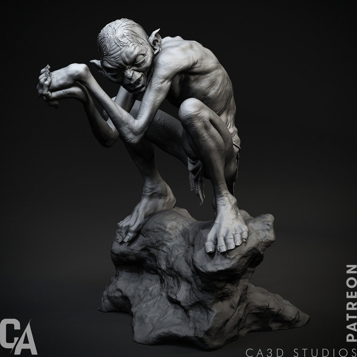 Gollum - CA 3D Studios - Dark Forge Arts