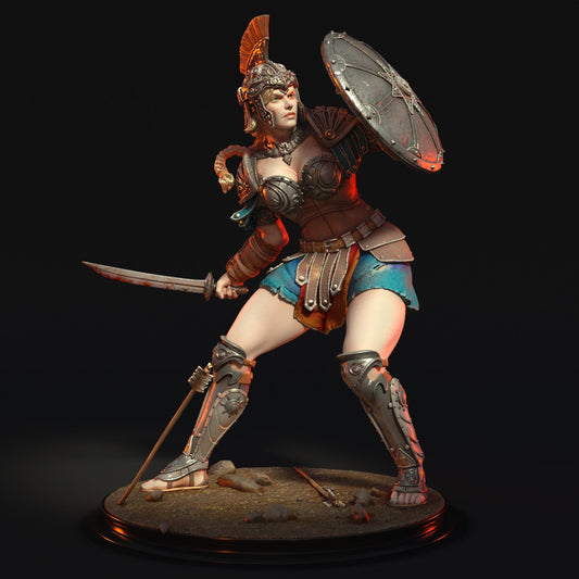Greek Female Warrior - Torrida Minis - Dark Forge Arts