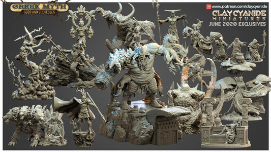 Greek Myth - Gods and Goddesses - ClayCyanide - Dark Forge Arts