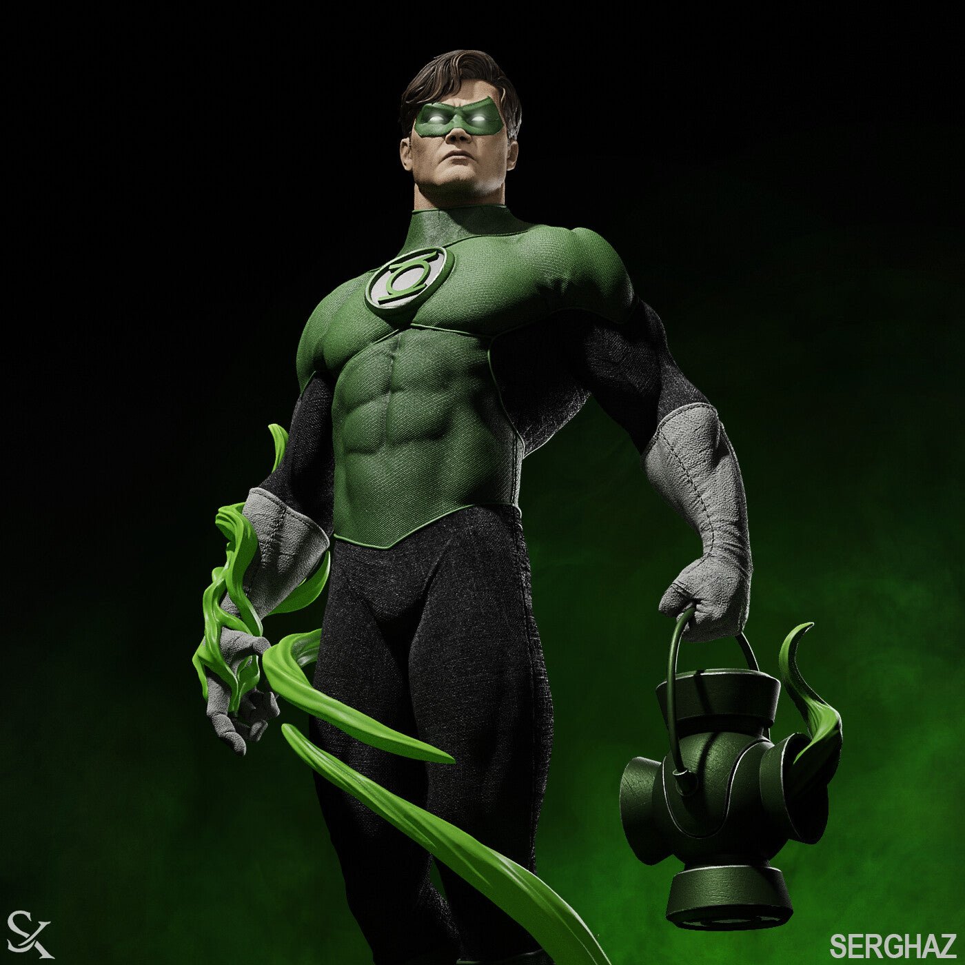 Green Lantern - CA 3D Studios - Dark Forge Arts