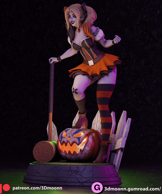 Harley Quinn Halloween - 3DMoonn - Dark Forge Arts