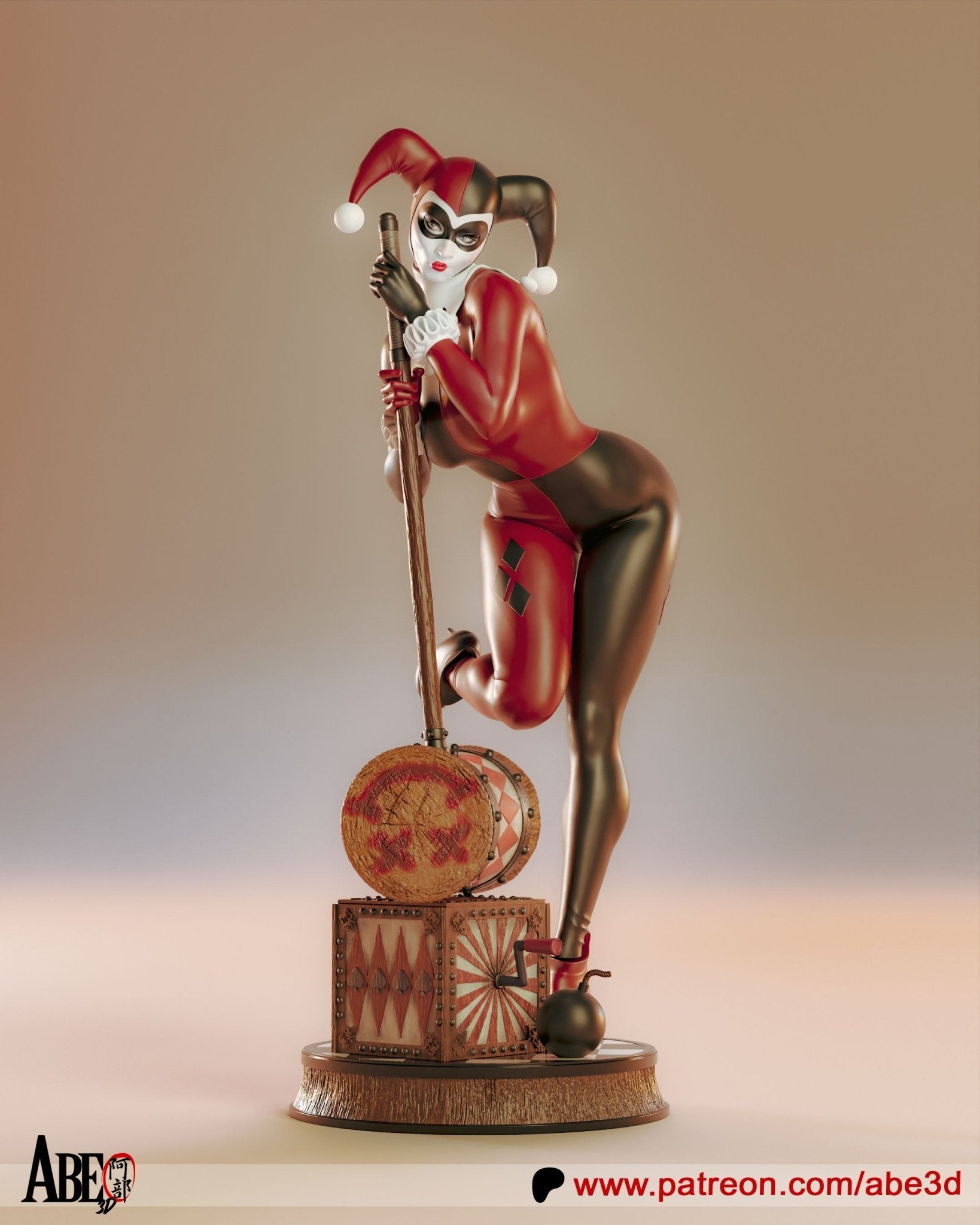 Harley Quinn v1 - Abe3D - Dark Forge Arts