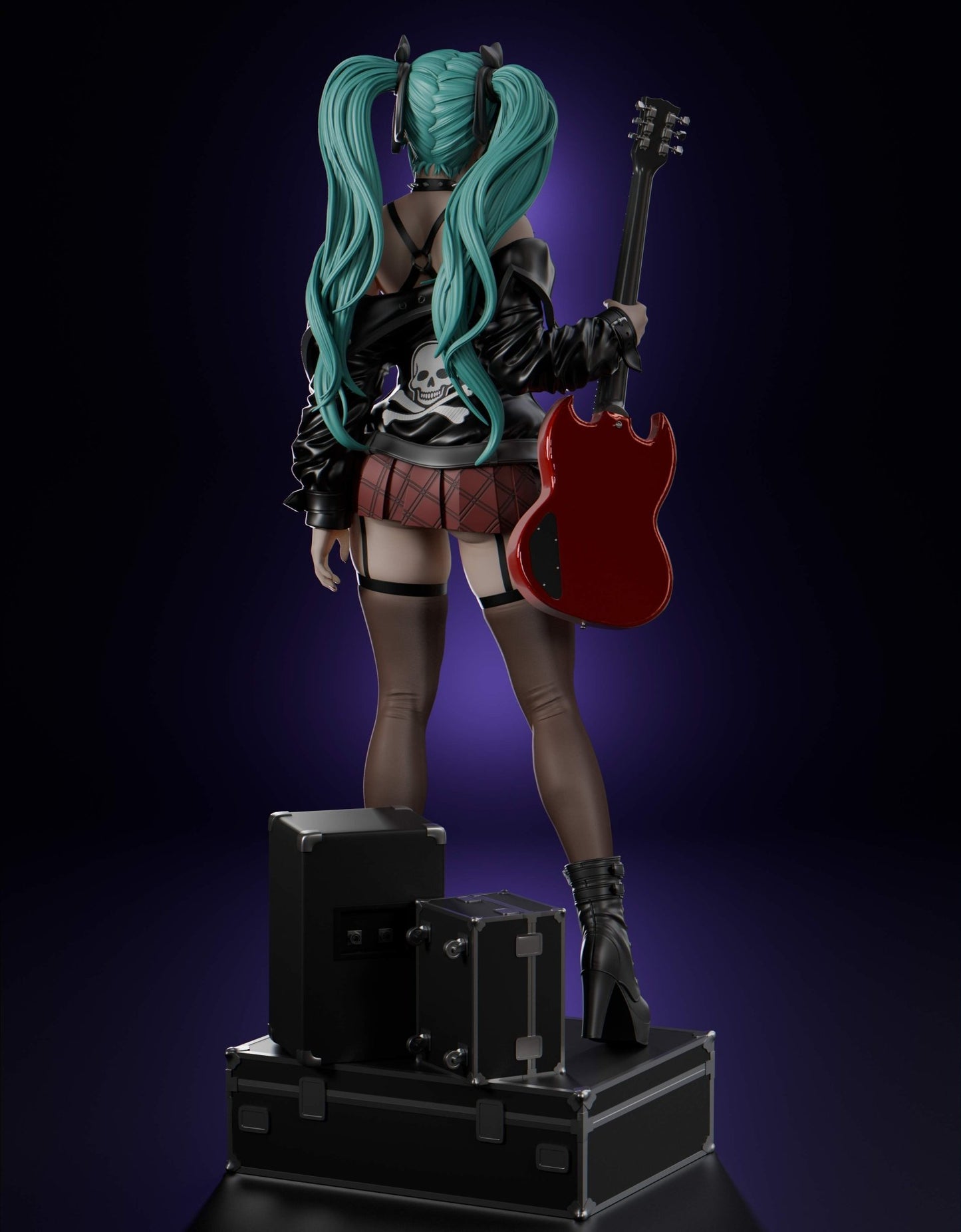 Hatsune Miku Rock - Abe3D - Dark Forge Arts