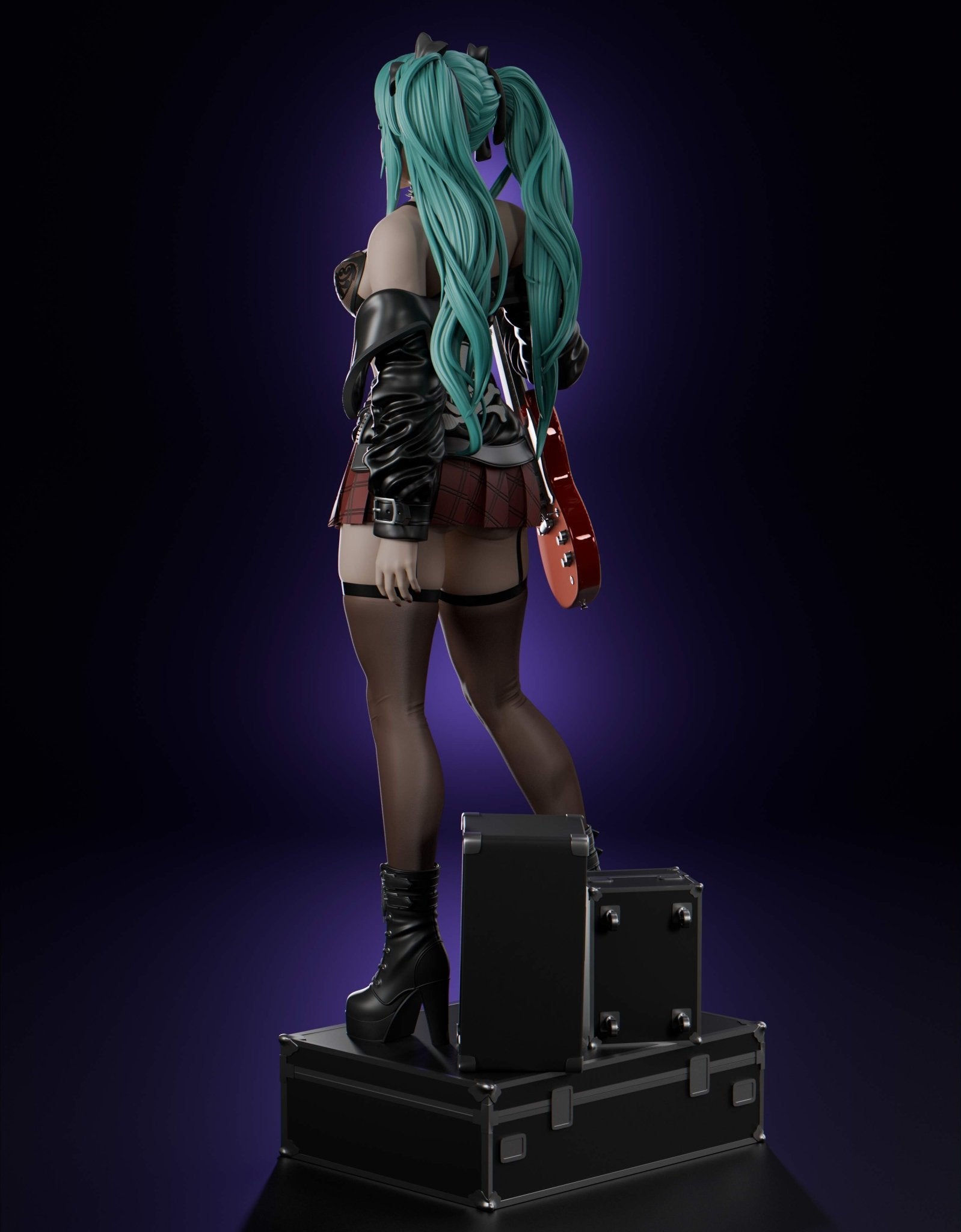 Hatsune Miku Rock - Abe3D - Dark Forge Arts