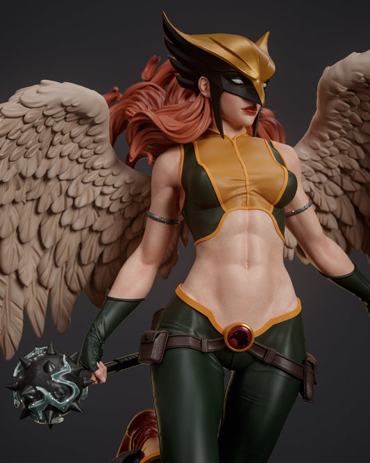 HawkGirl - Abe3D - Dark Forge Arts