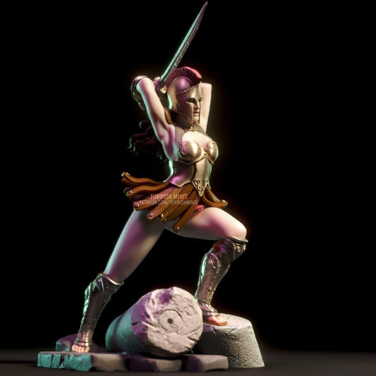 Helene Greek Warrior - Torrida Minis - Dark Forge Arts