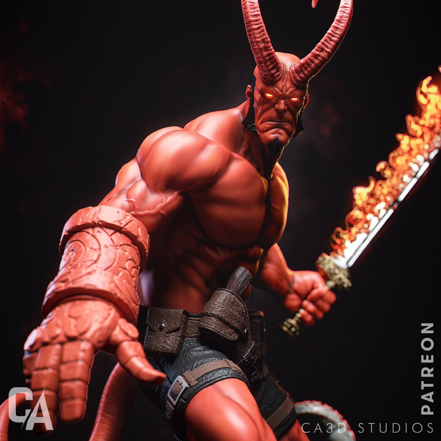 Hellboy - CA 3D Studios - Dark Forge Arts