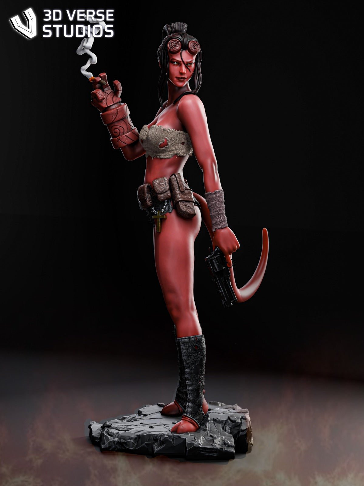 Hellgirl v2 - CA 3D Studios - Dark Forge Arts